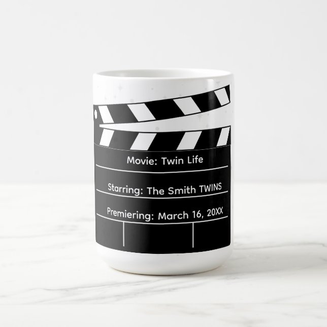Movie Premiere: Cute Twin Pregnancy Announcement  Coffee Mug (Center)