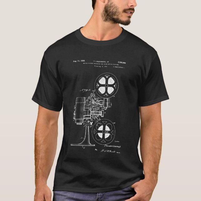 Movie Projector Patent T-Shirt (Front)