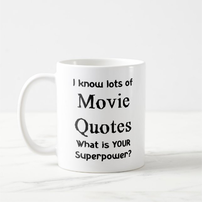 movie quotes coffee mug (Left)