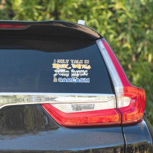 Movie Quotes, Song Lyrics, & Sarcasm Vinyl Sticker