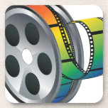 Movie Reel 2 Beverage Coaster