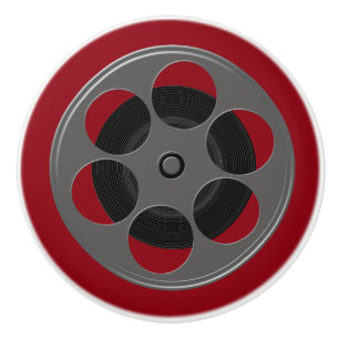 Movie Reel Ceramic Knob