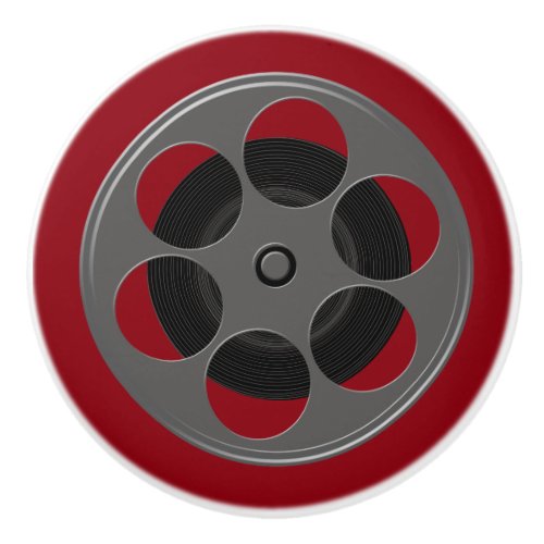 Movie Reel Ceramic Knob