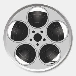 Movie Reel Classic Round Sticker