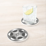 Movie Reel Coaster<br><div class="desc">Movie reel novelty themed products from Ricaso</div>
