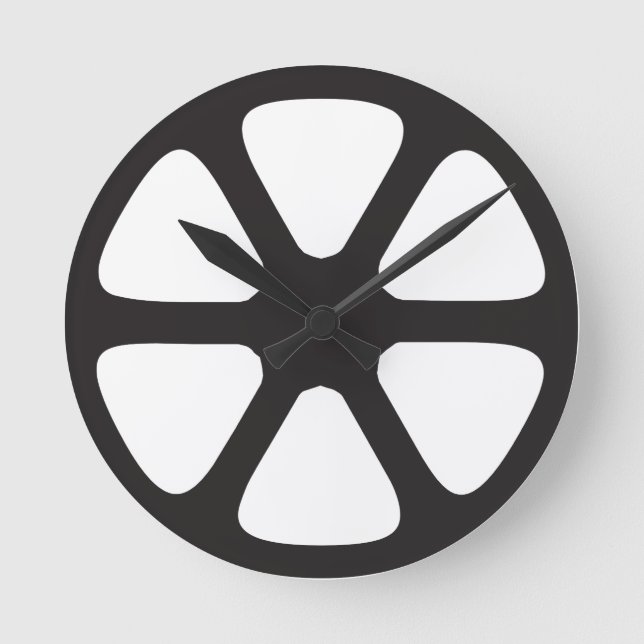 Movie Reel Round Clock (Front)