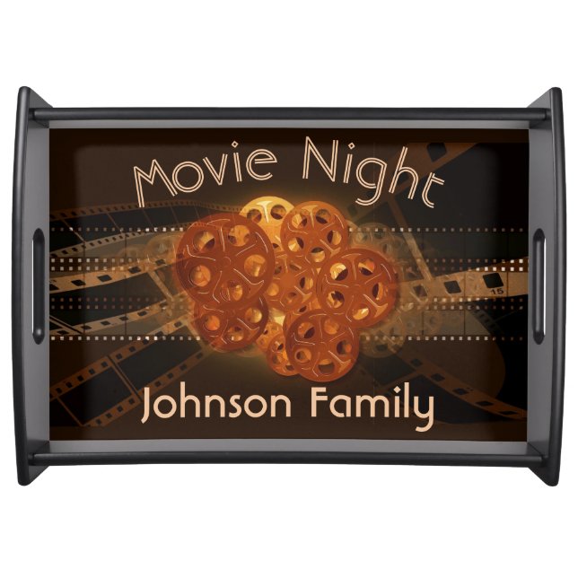 Movie Reels Personalized Serving Tray (Front)