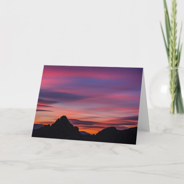 Movie Road Sunrise Card (Front)