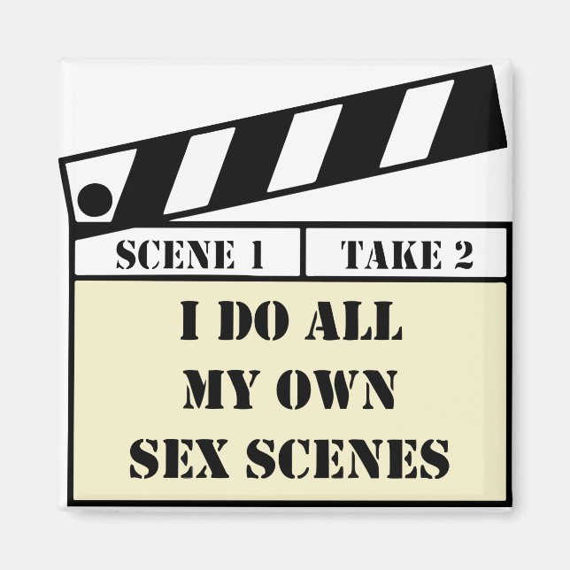 Movie Scene Square Magnet (Front)