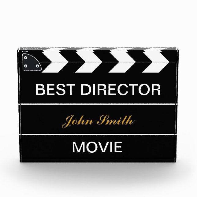 Movie Slate Acrylic Award (Front)