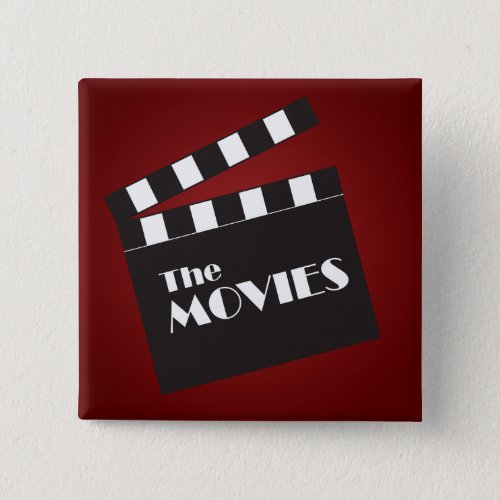 Movie Slate Clapboard Pinback Button