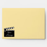 Movie Slate Clapperboard Board Envelope at Zazzle