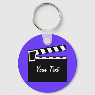 Movie Slate Clapperboard Board Keychain