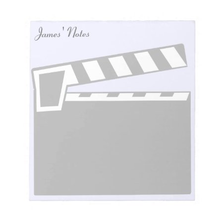 Movie Slate Clapperboard Board Notepad