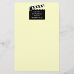 Movie Slate Clapperboard Board Stationery at Zazzle