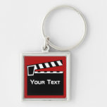 Movie Slate Clapperboard Luggage Laptop Zip Pull Keychain at Zazzle