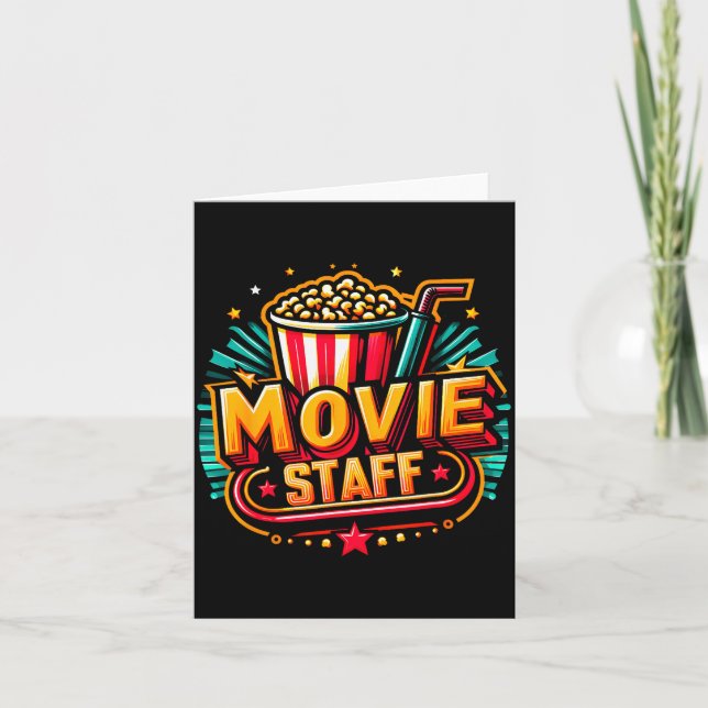 Movie Staff Party Night Behind The Scene Awesomene Card (Front)