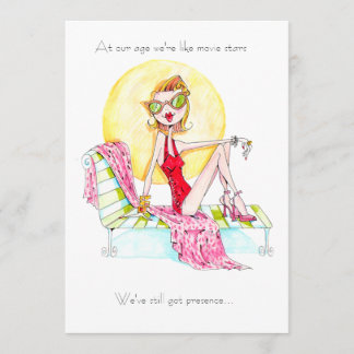 Movie Star Birthday invite for fabulous friend!