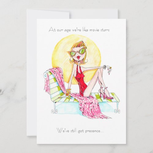 Movie Star Birthday invite for fabulous friend!