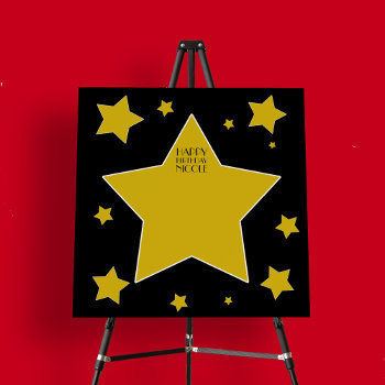 Movie Star Birthday Signature  Keepsake Board by macdesigns1 at Zazzle