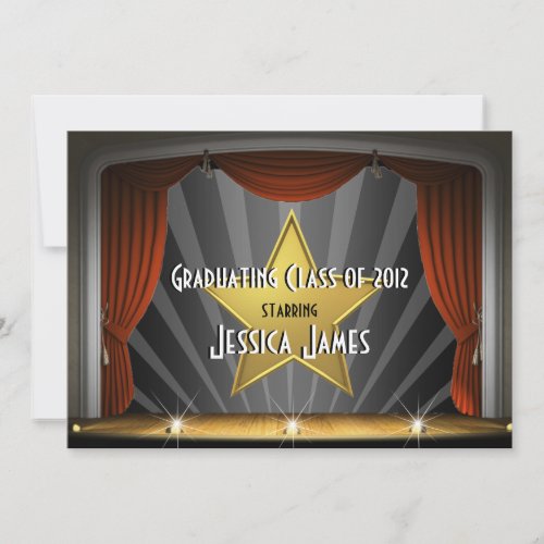 Movie Star _ Graduation Invitation