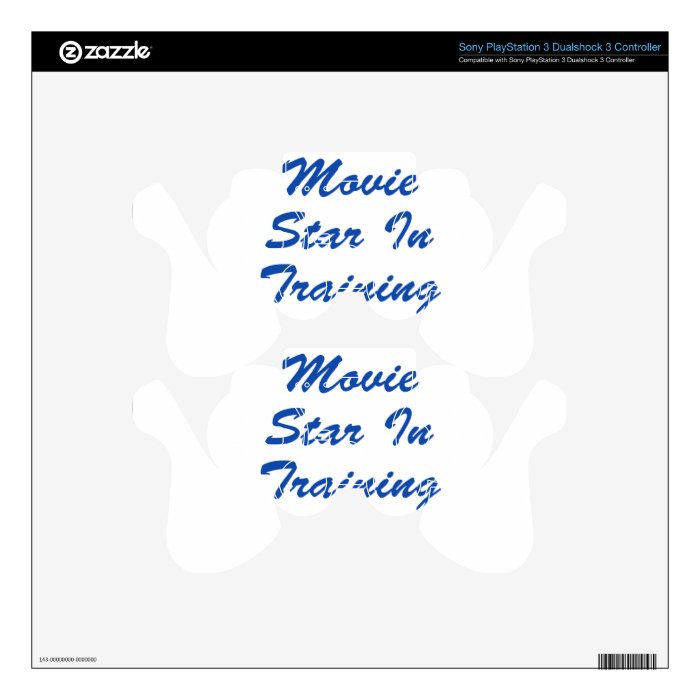 Movie Star In Training Decal For PS3 Controller