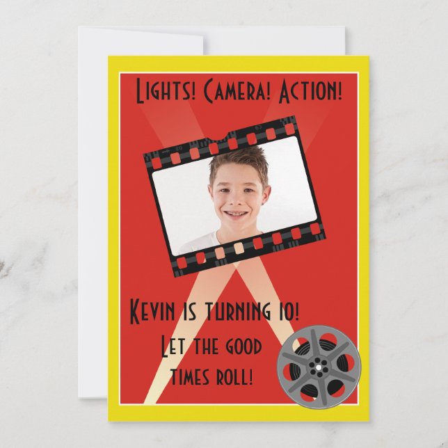 Movie Star Invite (Front)