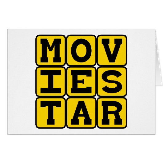 Movie Star, Popular Actor (Front Horizontal)