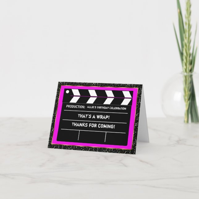 Movie Star Thank You Card (Front)