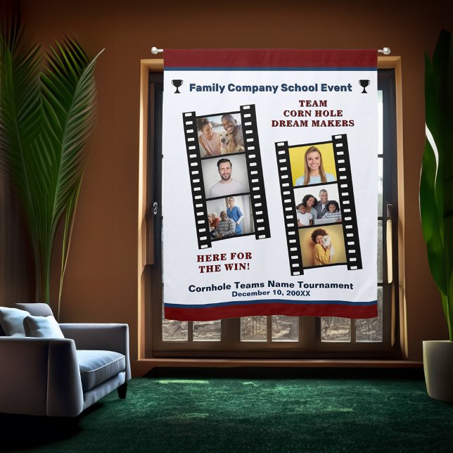 Movie Strip Film Photo Collage Business Modern Blackout Curtains (Movie Strip Film Photo Collage Business Modern Blackout Curtains is great to use for events. )