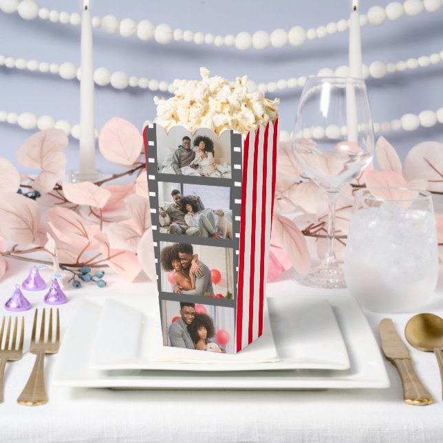 Movie Strip Stripped Personalized Wedding Favor Boxes (Wedding)