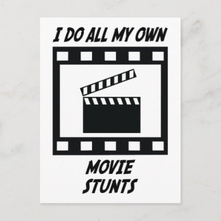 Movie Stunts Postcard