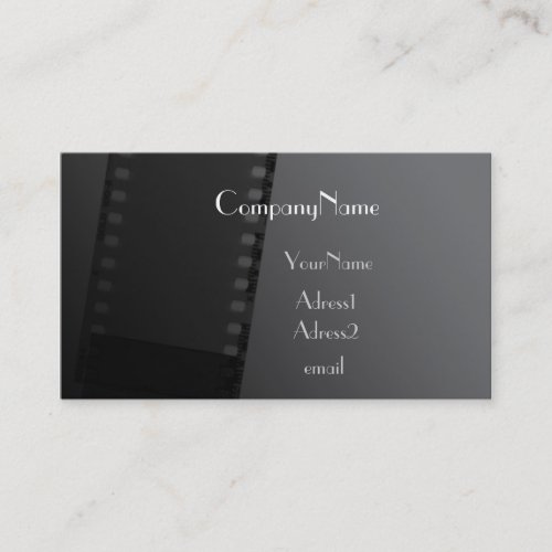 Movie Style Business Card