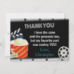 Movie Thank You Card at Zazzle