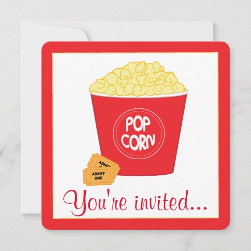 Movie Theater Birthday Invitation