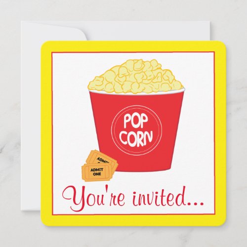 Movie Theater Birthday Invitation