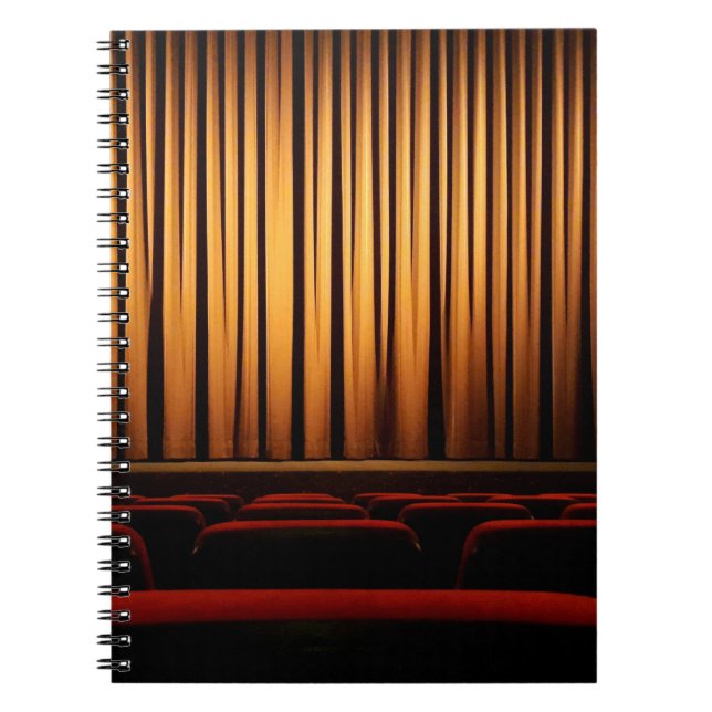 Movie theater curtain theatre movie notebook (Front)