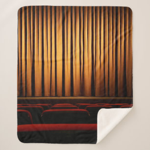 Movie theater curtain theatre movie sherpa blanket