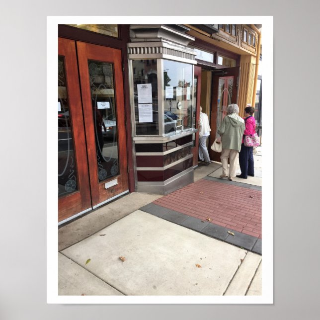 Movie Theater Entrance Photo Poster (Front)