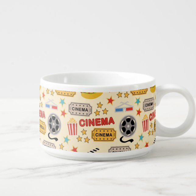 Movie Theater Fun Pattern Bowl (Left)