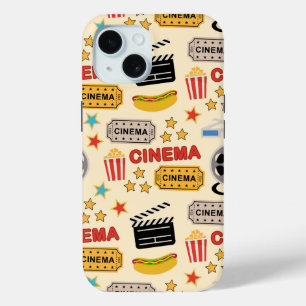 Movie Theater Fun Pattern iPhone 15 Case