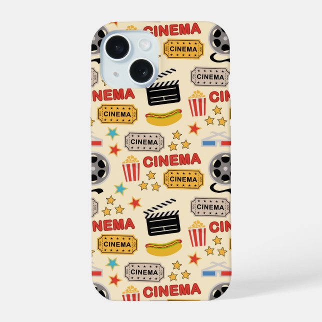 Movie Theater Fun Pattern Iphone Case (Back)