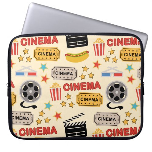 Movie Theater Fun Pattern Laptop Sleeve