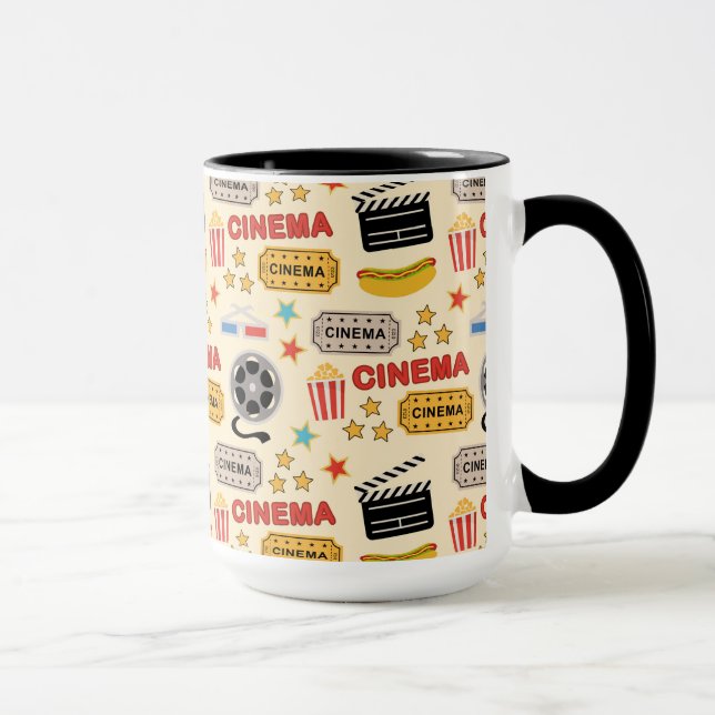 Movie Theater Fun Pattern Mug (Right)