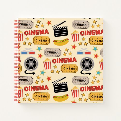 Movie Theater Fun Pattern Notebook