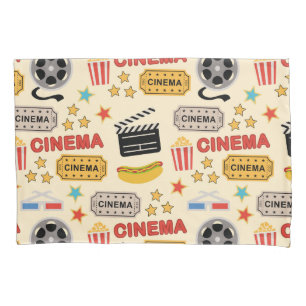 Movie Theater Fun Pattern Pillow Case