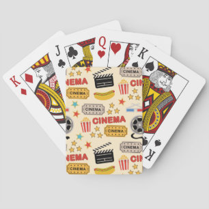 Movie Theater Fun Pattern Poker Cards