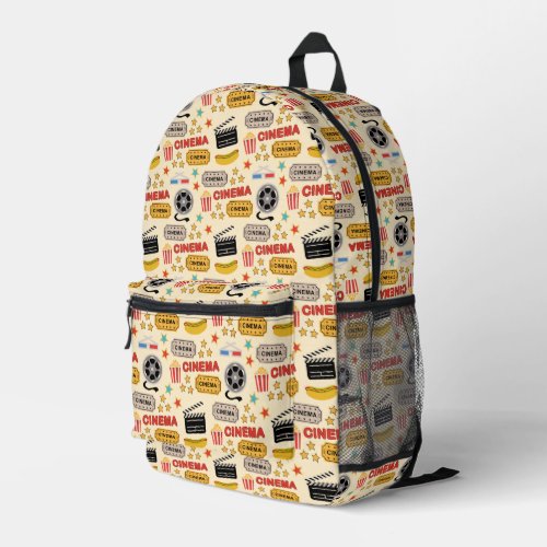 Movie Theater Fun Pattern Printed Backpack