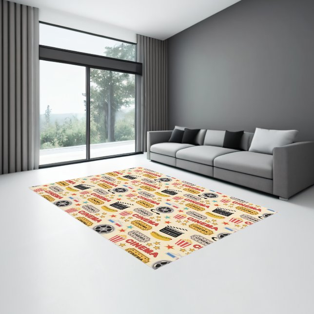 Movie Theater Fun Pattern Rug (Insitu (Indoor 3))