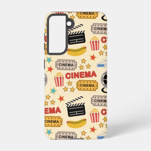 Movie Theater Fun Pattern Samsung Galaxy S21 Case